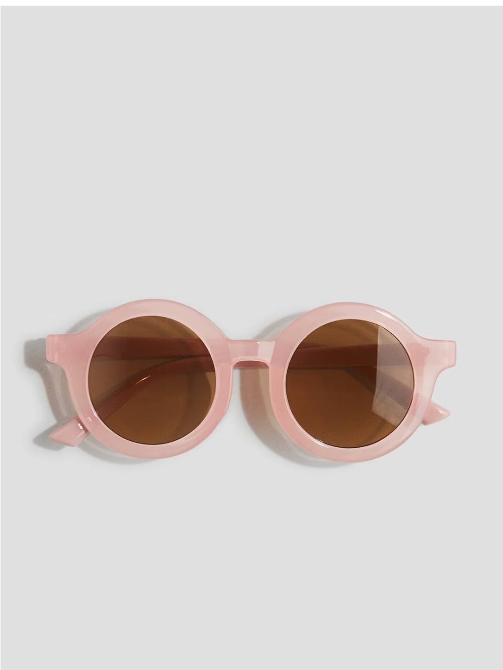 H&M Pink Round Kids Sunglasses with Brown Lenses